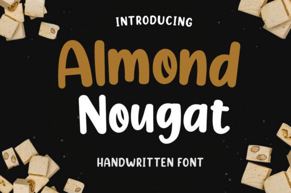 Almond Nougat Font for Handmade Projects