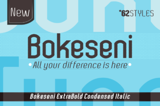 Bokeseni ExtraBold Condensed Italic for Impactful Campaigns