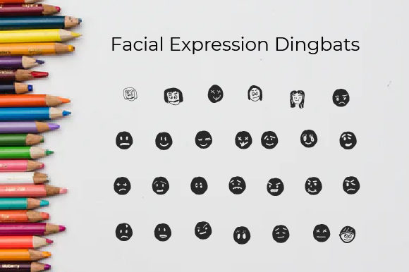 Bringing Personality to Handmade Creations with Facial Expression Font