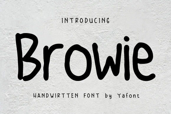 Browie Font for Handmade Creations