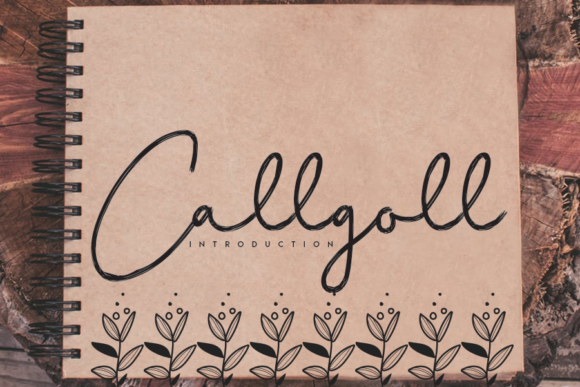 Callgoll: A Handwritten Font for Modern Editorial Design