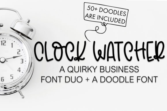 Clock Watcher: A Quirky Handwritten Font for Editorial Design