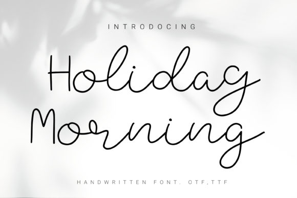 Holiday Morning: A Handwritten Font for Branding with Charm