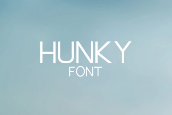 Hunky Font for Clean and Casual Campaign Designs