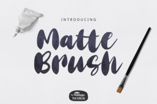 Matte Brush: A Stylish Script Font for Web Design