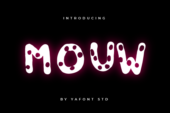 Mouw: A Youthful Decorative Font for Creative Projects