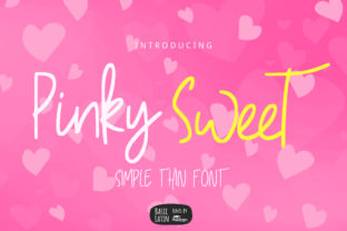 Pinky Sweet Font for Handmade Projects