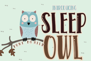 Sleep Owl: A Whimsical Font for Modern Editorial Design