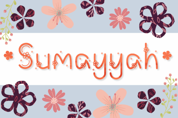 Sumayyah: A Floral-Inspired Font for Web Design
