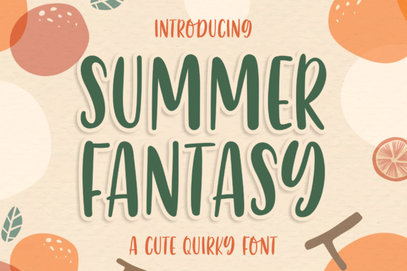 Summer Fantasy Font for Business Branding