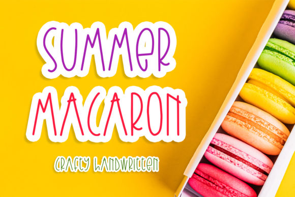 Summer Macaron: A Handwritten Font for Lively Editorial Design