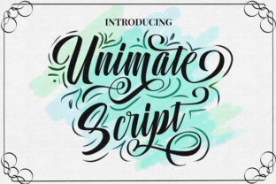 Unimate: A Script Font That Elevates Handmade Creations