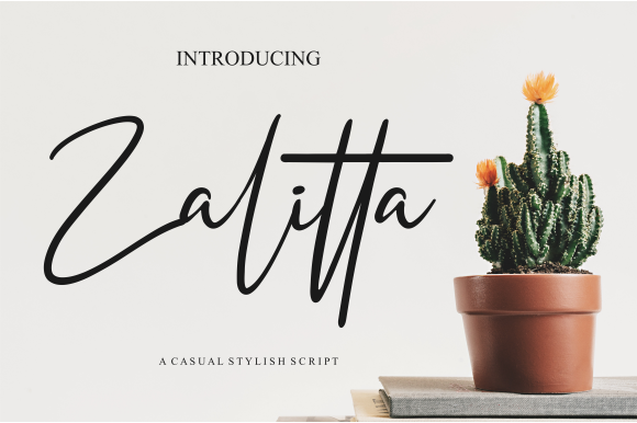 Zalitta: A Handwritten Font for Stylish Branding